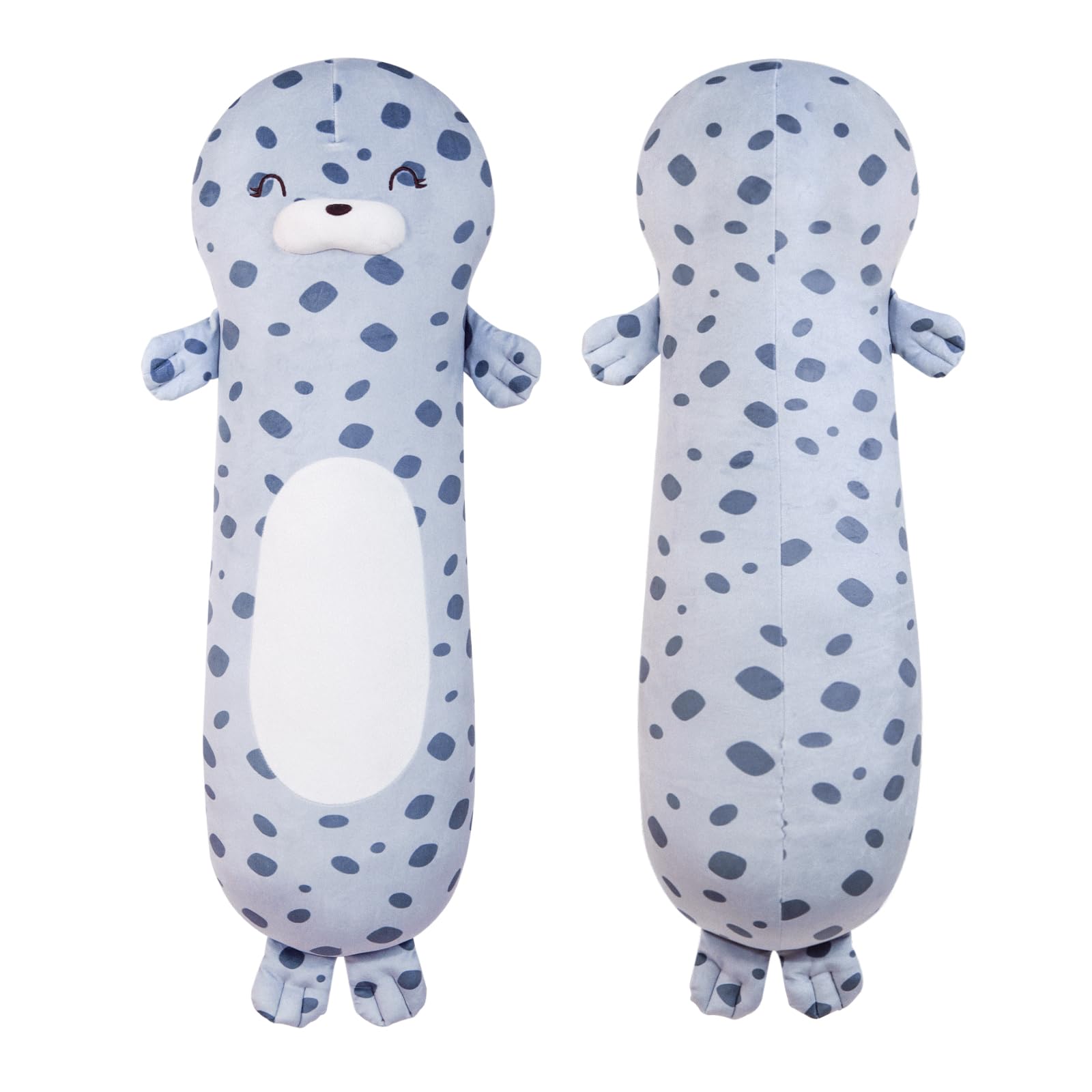 Tianmihou 22 Inch Cute Ocean Long Seal Stuffed Animals, Big Chubby Seals Blob Plushies Toy Plushy Pillow Gift For Kids Boys Girl